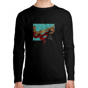 تی شرت آستین بلند طرح ز...