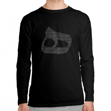 تی شرت آستین بلند طرح ه از هیچ