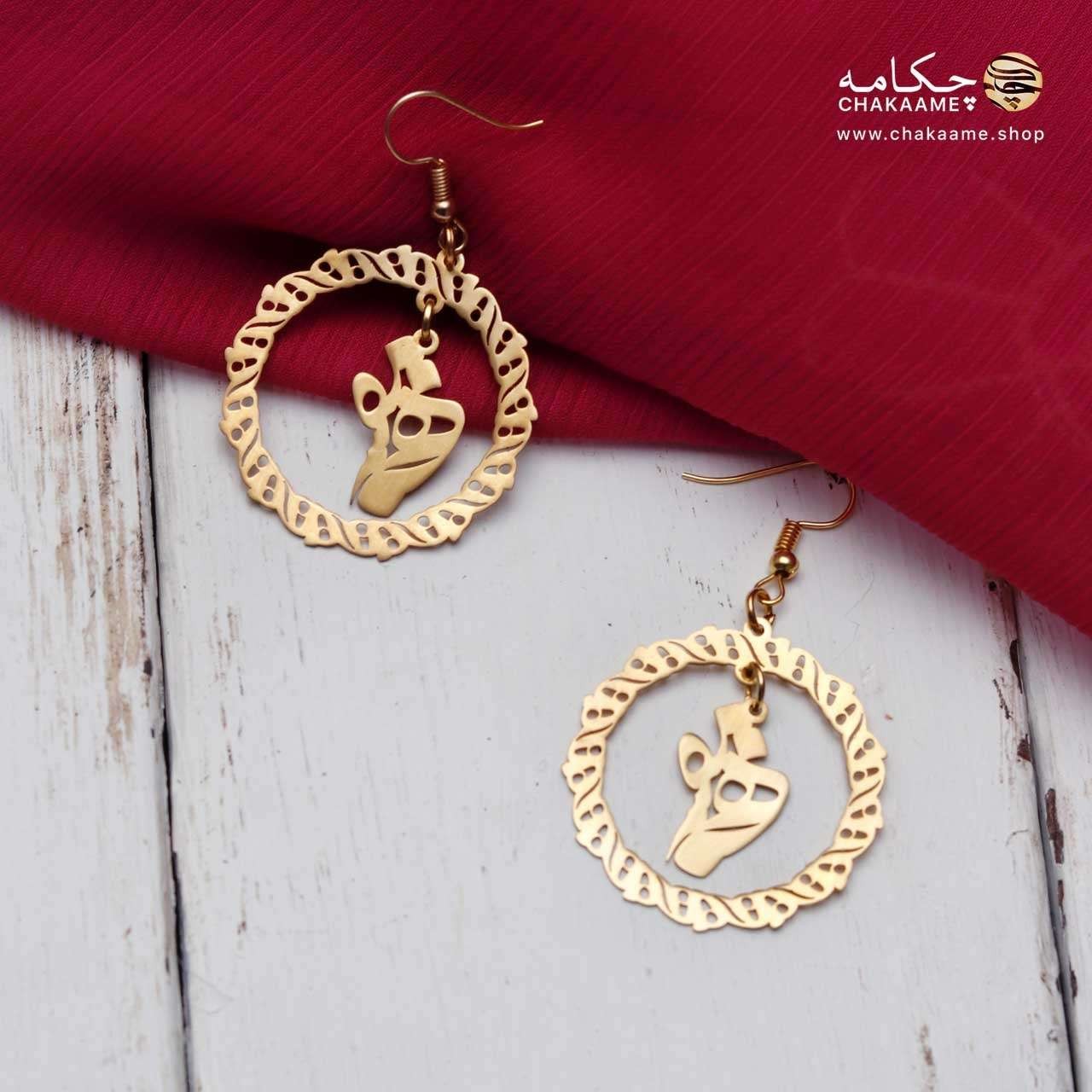 گوشواره طلا طرح همنفس گوشواره طلا طرح همنفس