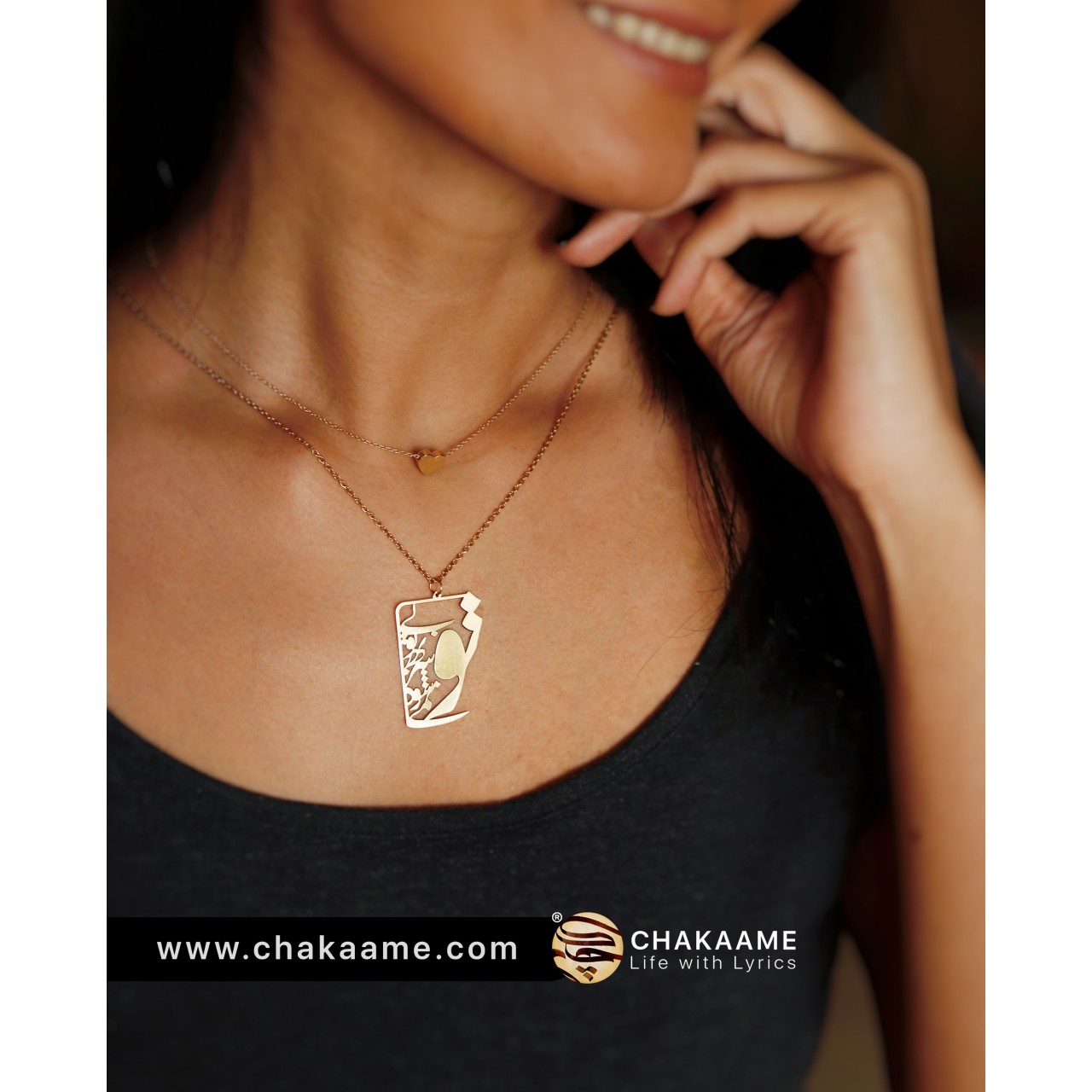 گردنبند طلا طرح بی تو به سر نمی شود گردنبند طلا طرح بی تو به سر نمی شود