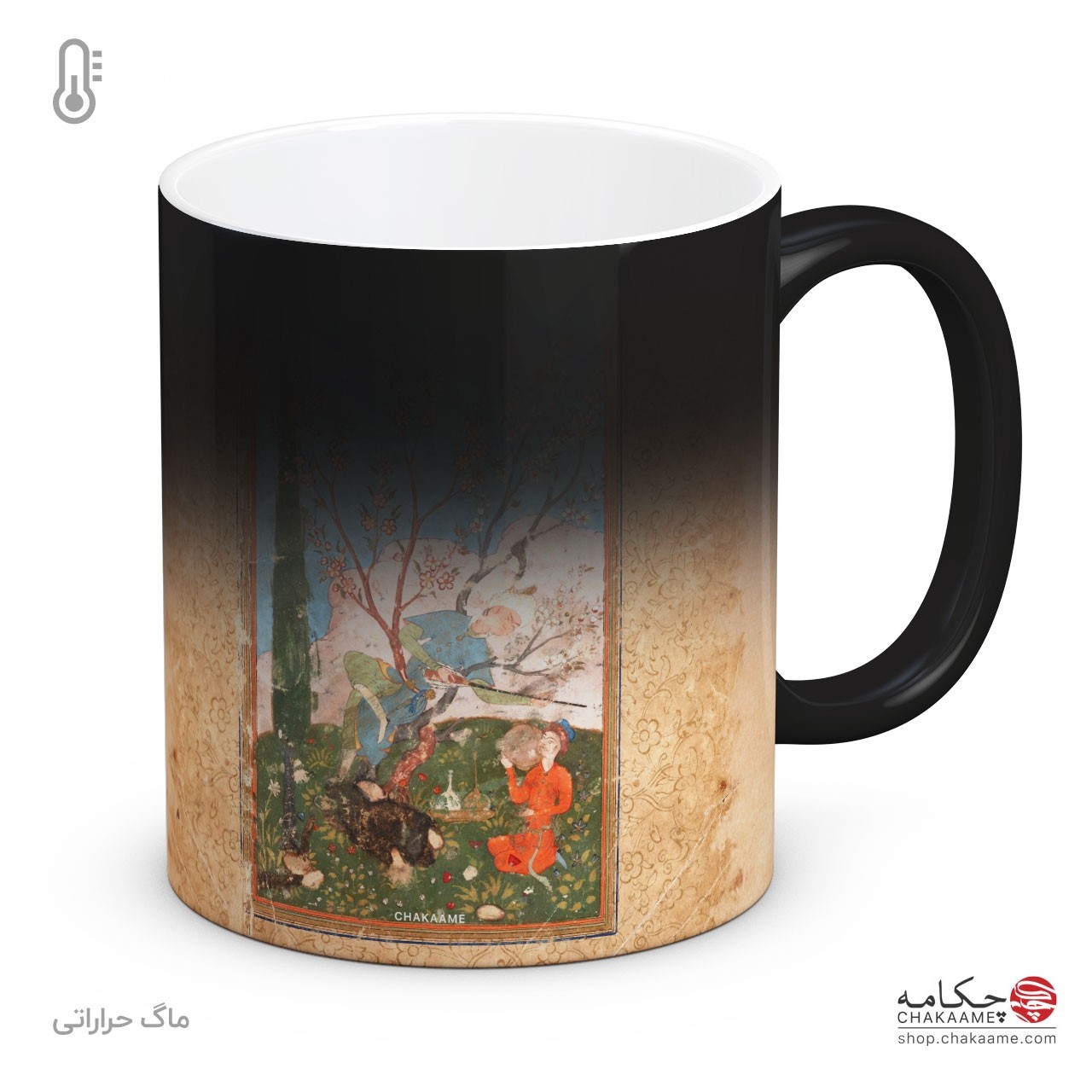 لیوان با طرح کتاب خطی بوستان سعدی - کد 5 لیوان با طرح کتاب خطی بوستان سعدی - کد 5