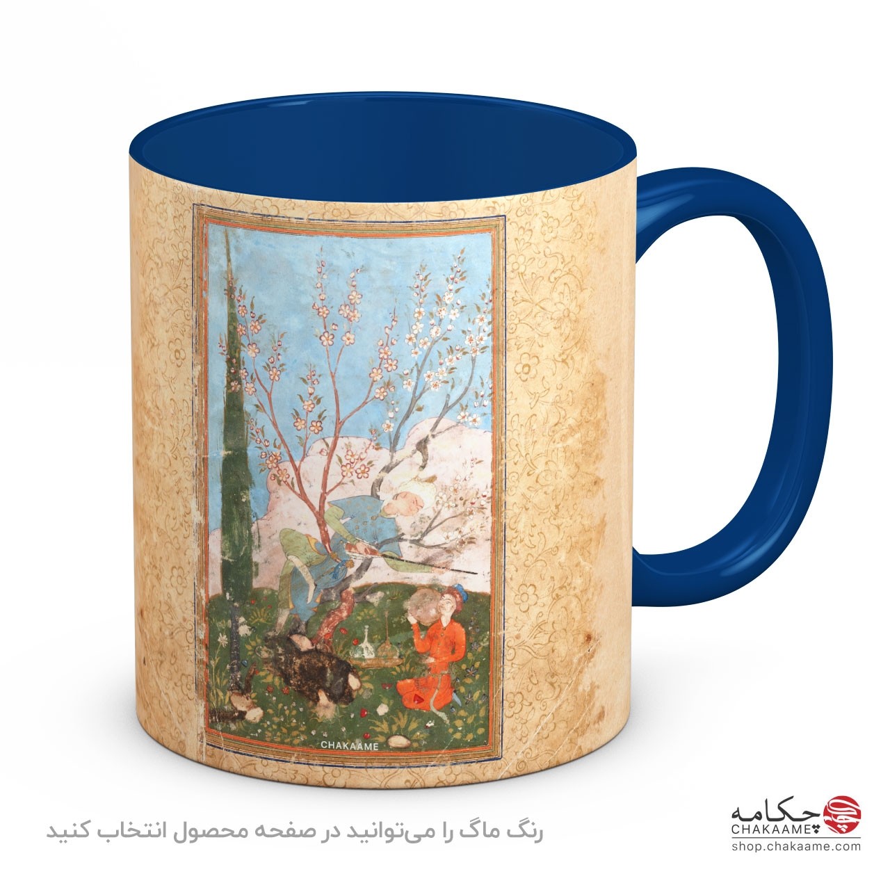 لیوان با طرح کتاب خطی بوستان سعدی - کد 5 لیوان با طرح کتاب خطی بوستان سعدی - کد 5