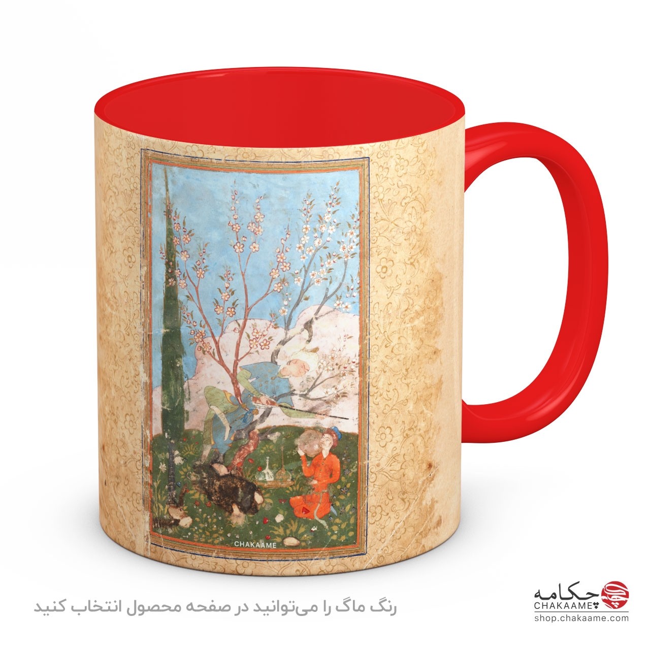 لیوان با طرح کتاب خطی بوستان سعدی - کد 5 لیوان با طرح کتاب خطی بوستان سعدی - کد 5