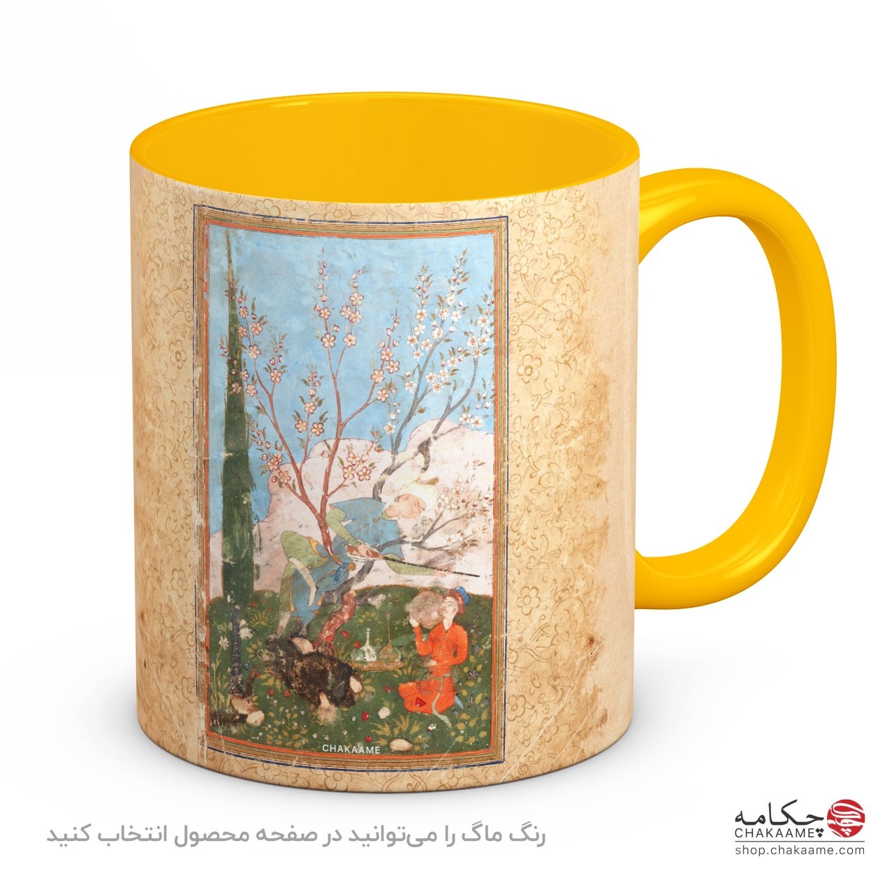 لیوان با طرح کتاب خطی بوستان سعدی - کد 5 لیوان با طرح کتاب خطی بوستان سعدی - کد 5